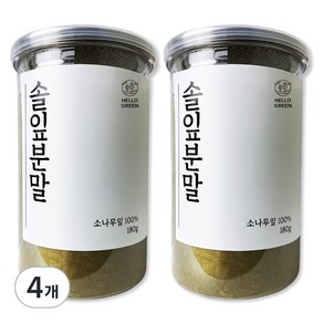 헬로우그린 국산 솔잎 분말 가루, 180g, 4개