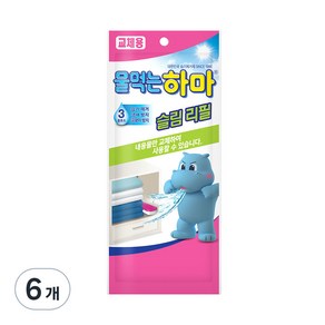 물먹는하마 슬림 리필, 150ml, 6개