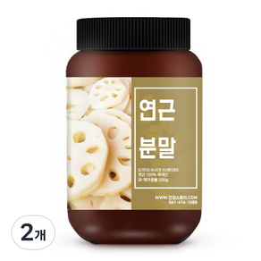 건강스토리 국내산 연근 분말, 200g, 2개