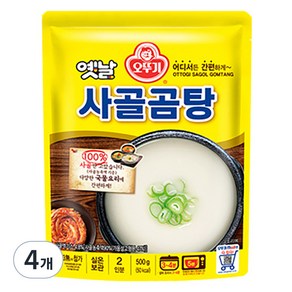 오뚜기 옛날 사골곰탕 국물, 500g, 4개