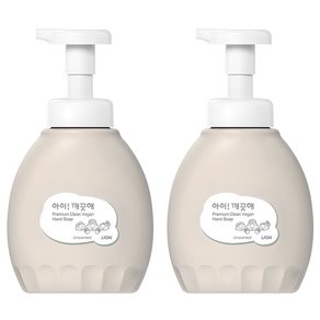 아이깨끗해 프리미엄 클린 비건 폼 핸드솝 무향, 450ml, 2개