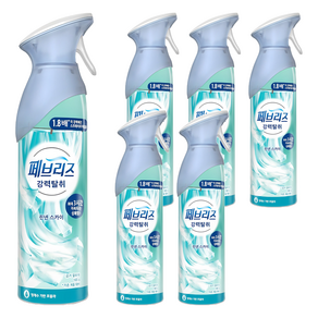 페브리즈 에어 실내 탈취제 린넨 스카이 본품, 165g, 6개