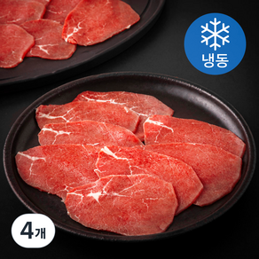 뉴질랜드산 MAUM 홍두깨살 육전용 (냉동), 4개, 500g