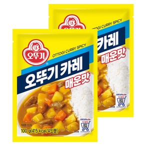 오뚜기 카레 매운맛, 100g, 2개