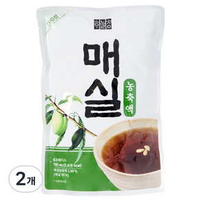 하늘청 식혜명인 농축매실, 780ml, 2개