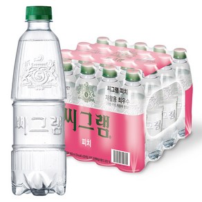 씨그램 피치 무라벨 탄산수, 450ml, 20개