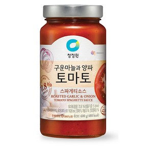 청정원 구운마늘과 양파 토마토 스파게티소스, 600g, 1개