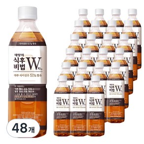 태양의식후비법W차, 500ml, 48개