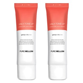 퓨어멜로우 데일리 톤업 촉촉 선크림 SPF50+ PA++++, 50ml, 2개