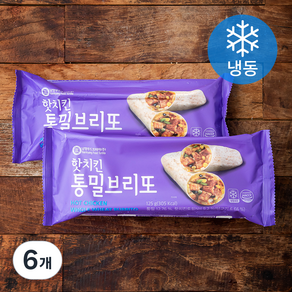 핫치킨 통밀 브리또 (냉동), 125g, 6개