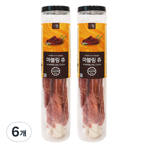 펫어스 강아지 마블링츄 스틱타입 소고기 4p, 260g, 6개