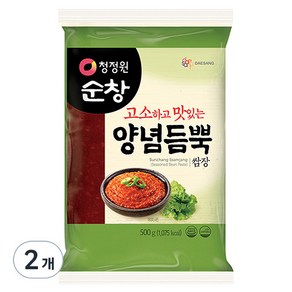 청정원순창 양념듬뿍 쌈장 비닐, 500g, 2개