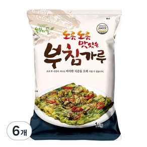 농부의뜰 부침가루, 1kg, 6개