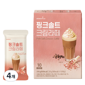 핸드립 핑크솔트 크림라떼, 20g, 10개입, 4개