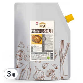 다담 고깃집 된장찌개 양념, 2kg, 3개