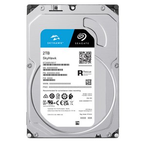 씨게이트 SkyHawk CCTV용 HDD, ST2000VX017, 2048GB