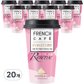 프렌치카페 로스터리 리저브 슈크림 라떼, 320ml, 20개