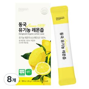 동국헬스케어홀딩스 유기농 레몬즙 스틱 14p, 280g, 8개