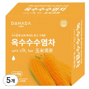 다하다 옥수수 수염차, 1.5g, 100개입, 5개