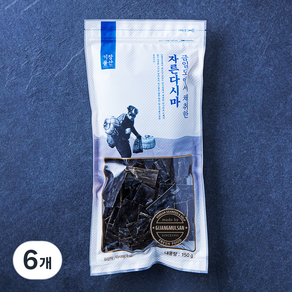 기장물산 금일도에서 채취한 자른다시마, 150g, 6개