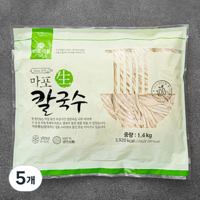 마포식품 생 칼국수 7인분, 1.4kg, 5개