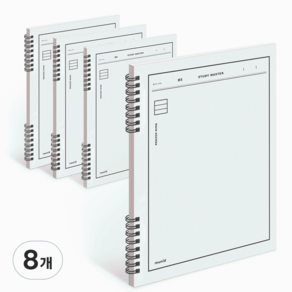 뮤니드 It sping 라인노트, WHITE, 8개