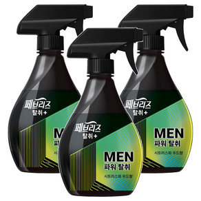 페브리즈 섬유탈취제 맨 시트러스와 우드향 본품, 370ml, 3개