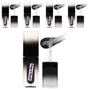 [비건뷰티] 키핀터치 더 블랙 립 플럼퍼 틴트, 로얄미드나잇, 3.8ml, 5개