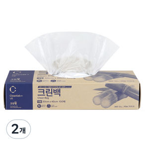 크린랩 바이오매스 크린백 대 30cm x 45cm, 대(L), 100개입, 2개