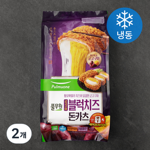 풀무원 군고구마 블럭치즈 돈카츠 (냉동), 420g, 2개