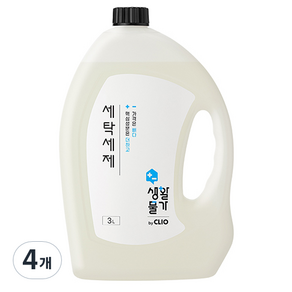 크리오 생활물가 세탁세제 일반드럼겸용, 3L, 4개