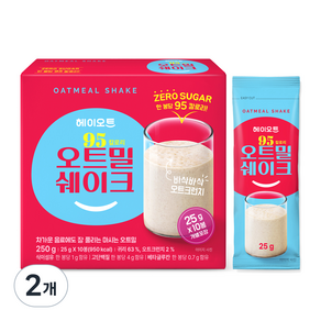 헤이오트 95칼로리 오트밀 쉐이크 10p