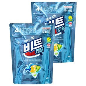 [비건라이프] 비트 때가 쏙 비트팟 티트리오일향 캡슐세제, 42개입, 2개