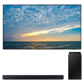 삼성전자 4K UHD Neo QLED TV + 사운드바 세트, 138cm(55인치), KQ55QND83BFXKR, 벽걸이형 X HW-C450 (사운드바), 방문설치