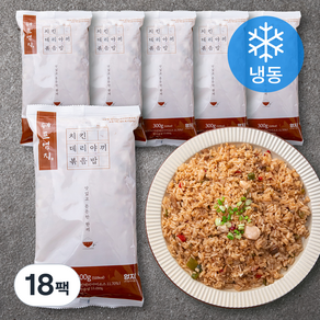 쉐프엄지 치킨데리야끼 볶음밥 (냉동), 300g, 18팩