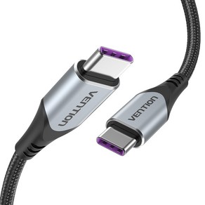 벤션 USB 3.1 Gen2 100W C to C타입 초고속 케이블 TAH, 혼합색상, 1m, 1개