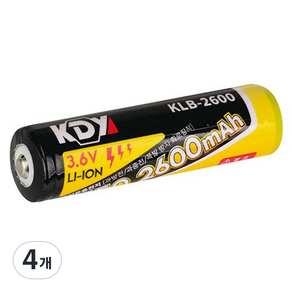 케이디와이 충전건전지 KLB-2600, 4개, 1개입