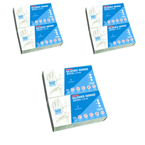 글러브센스 니트릴 장갑 100p, 화이트, 소(S), 6개