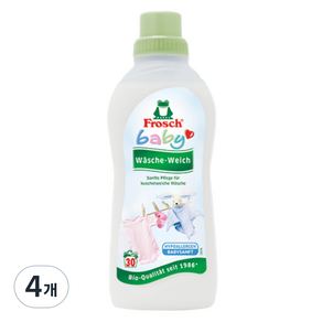 프로쉬 유아용 고농축 섬유유연제 베이비코튼향, 750ml, 4개