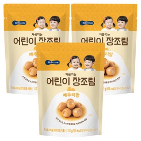 베베쿡 처음먹는 장조림, 100g, 3개, 메추리알