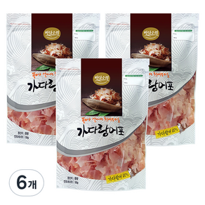 바다소리 풍미가 살아나는 가다랑어포, 50g, 6개