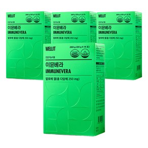 웰릿 이뮨베라 알로에 겔, 280g, 4개
