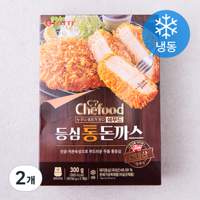 쉐푸드 등심 통 돈까스 (냉동), 300g, 2개