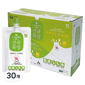 건국유업 건국목장 펫밀크, 비피더스 장, 180ml, 30개