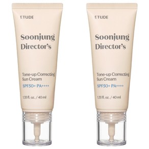 에뛰드 순정 디렉터 톤업 수정 선크림 SPF50+ PA++++, 2개, 40ml