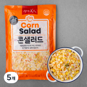 샐러드미인 콘샐러드, 1.2kg, 5개