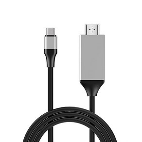 넷플릭스 TV연결 미러링 케이블 스마트폰 노트북 USB-C to HDMI 2M, 1개