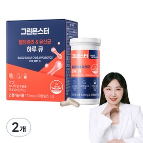 그린몬스터 혈당관리 앤 유산균 하루 큐 5.1g, 2개, 30정