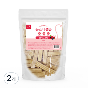 네이처잇 몬스터 펫츄 덴탈케어 강아지 덴탈껌, 멀티프로틴, 500g, 2개