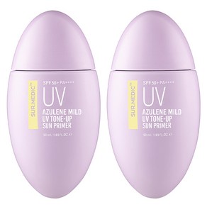 써메딕 아줄렌 마일드 UV 톤업 선크림 SPF50+ PA++++, 2개